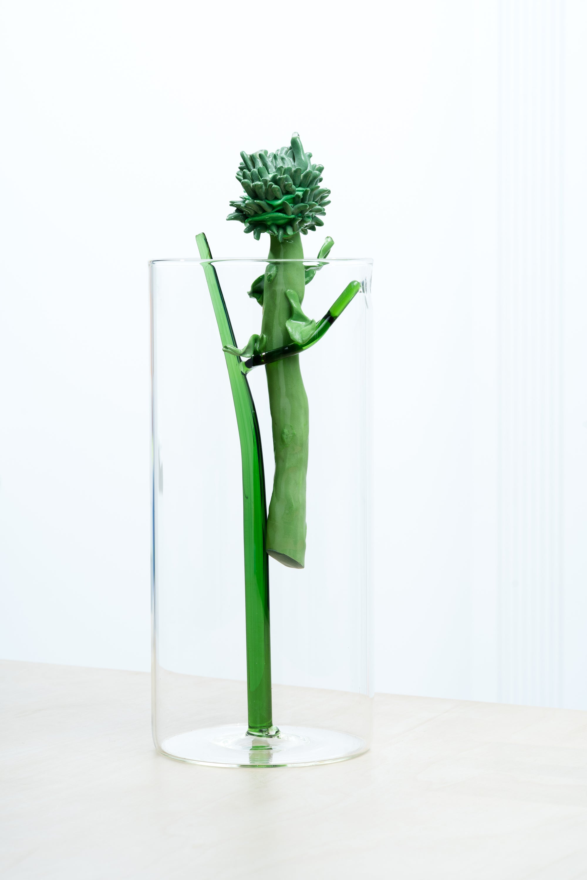 Green Leaf Vase