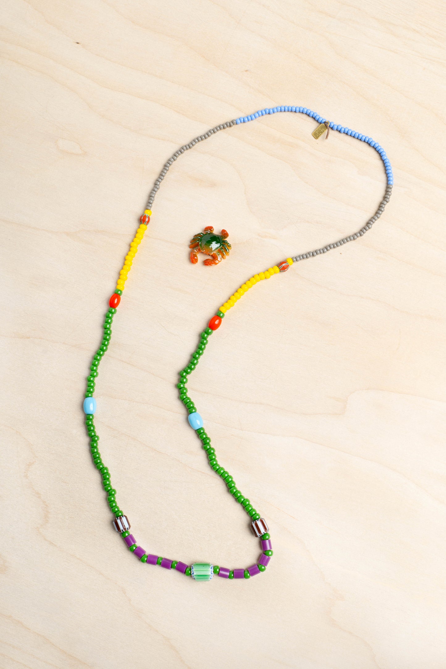 Mixed Beads Strand Necklace