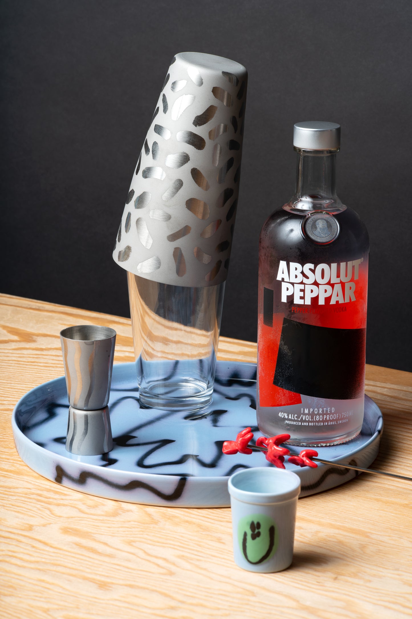 Blue Pizza Tray