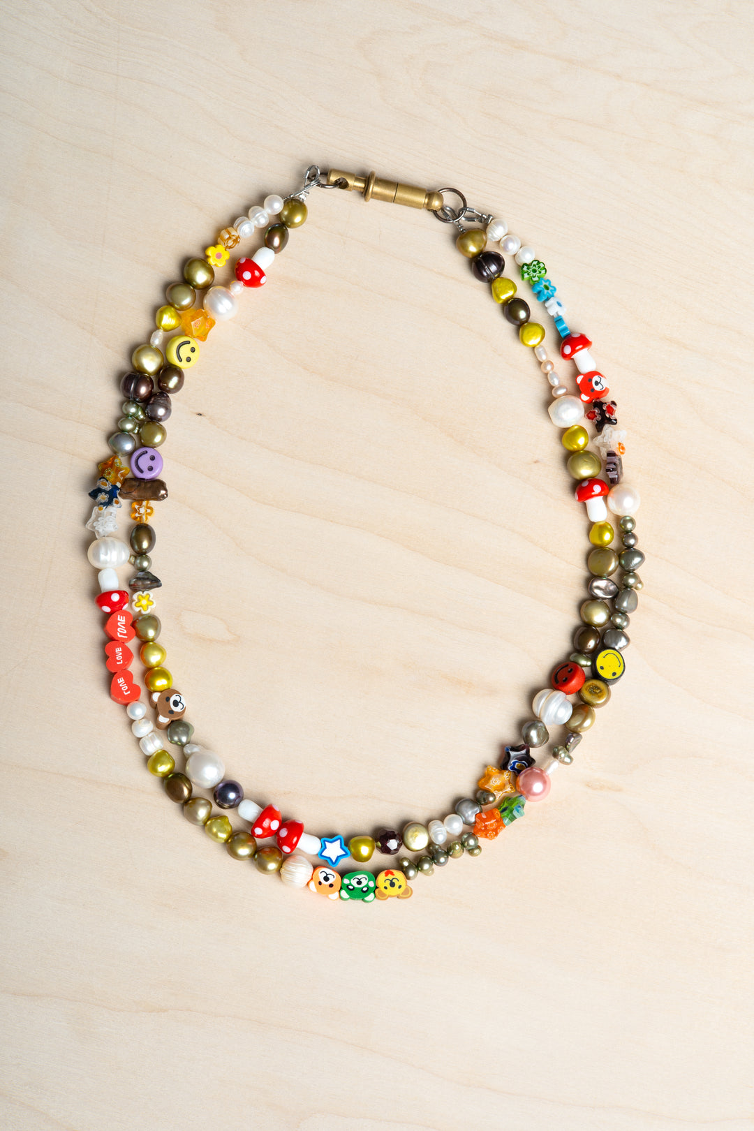 Girl with a Pearl Double Strand BamBam Pearl Necklace
