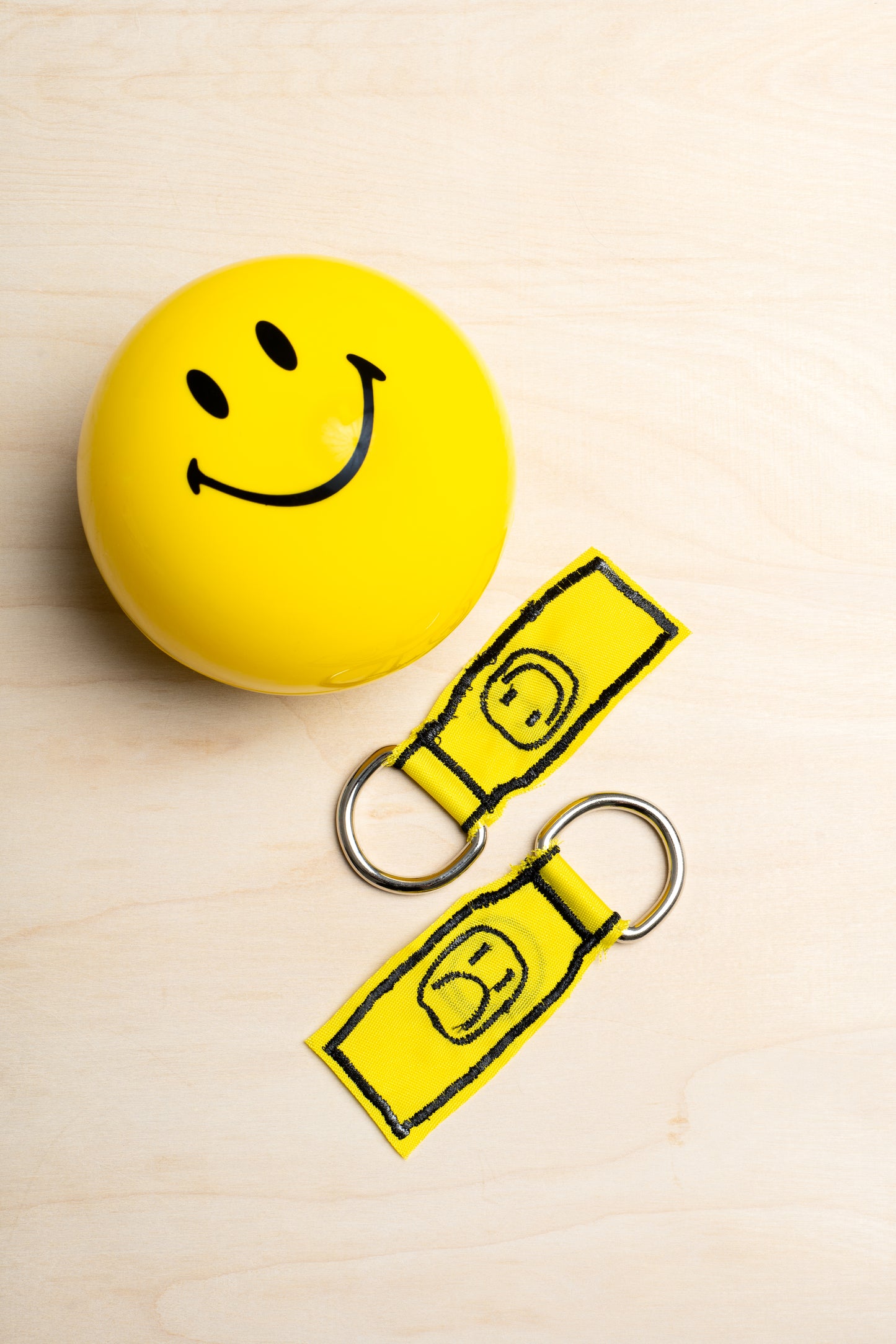 Smiley / Frowny Keychain