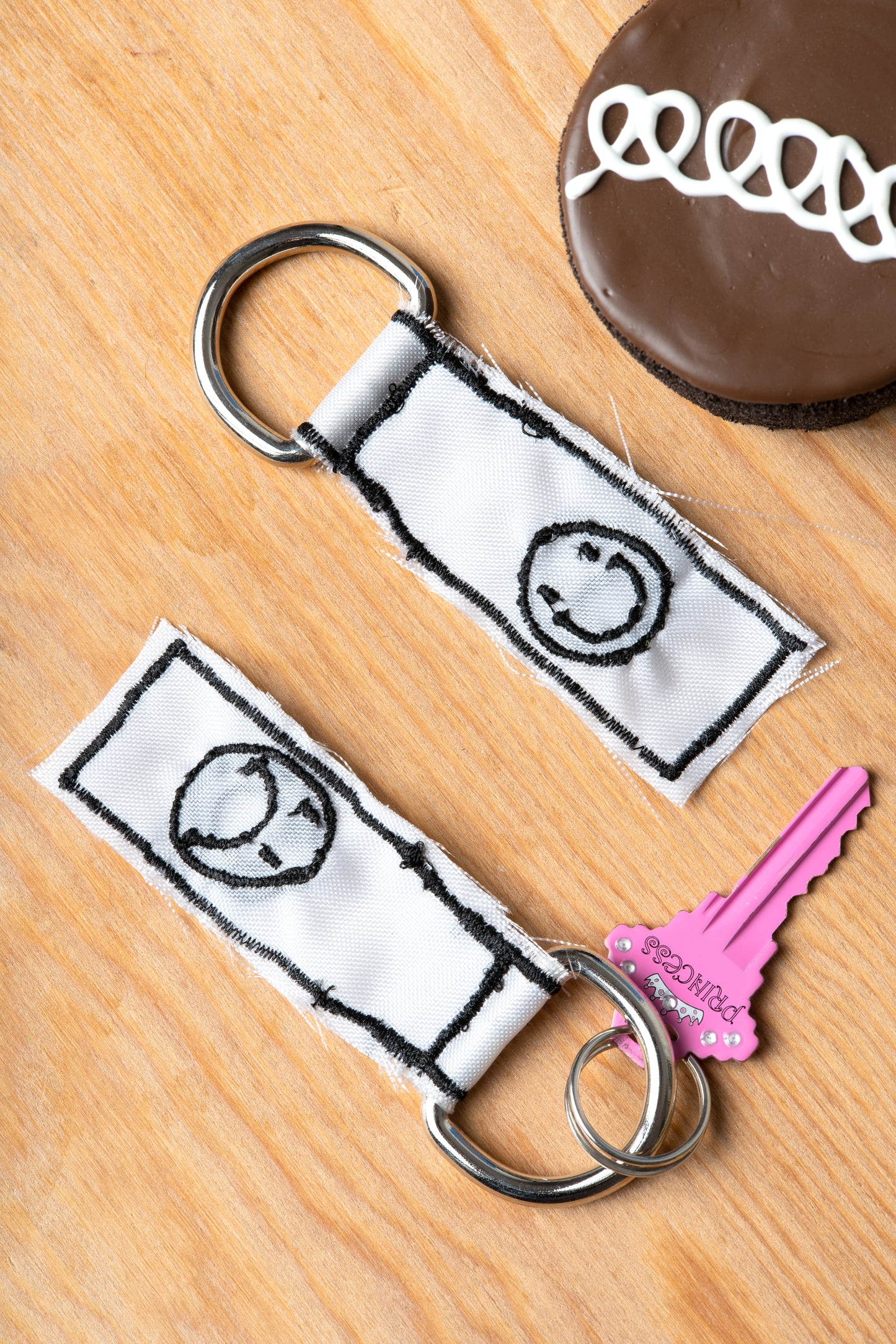 Smiley / Frowny Keychain